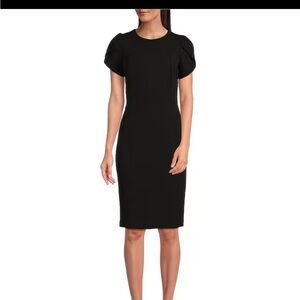 Calvin Klein Tulip-Sleeve Sheath Midi Dress Size 8